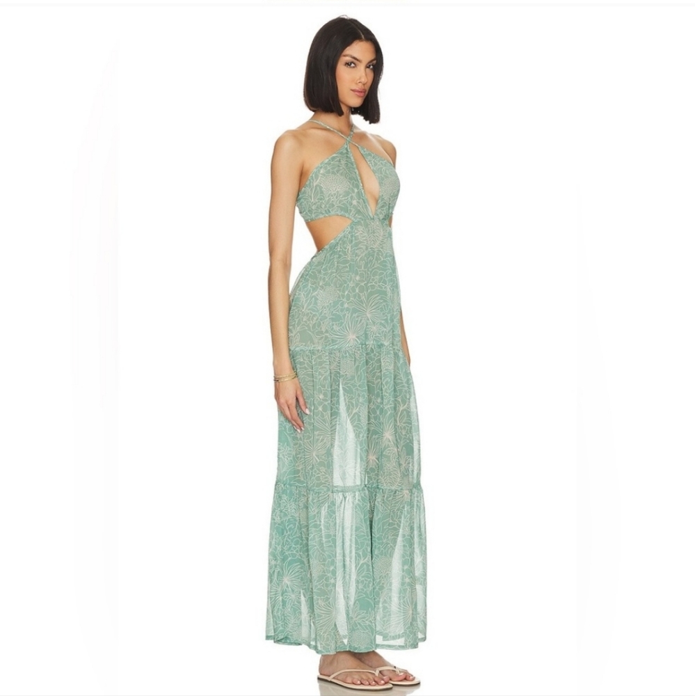 Tularosa x Jetset Christina Tierra maxi dress green small new with tags